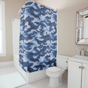 Dark Blue Camouflage Pattern