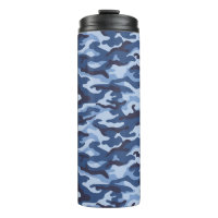 Dark Blue Camouflage Pattern