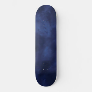 Dark blue clouds skateboard