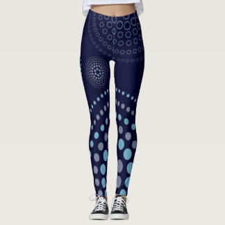 Dark Blue colour Printed Leggings pants