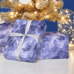 Dark Blue Crumpled Texture Wrapping Paper
