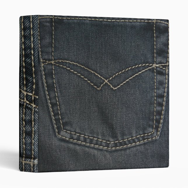 Dark Blue Denim Binder (Front/Spine)