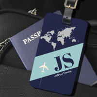 Dark blue elegant & modern aero travel