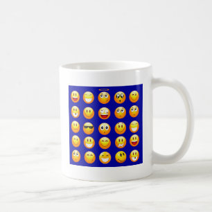 dark blue emojis coffee mug