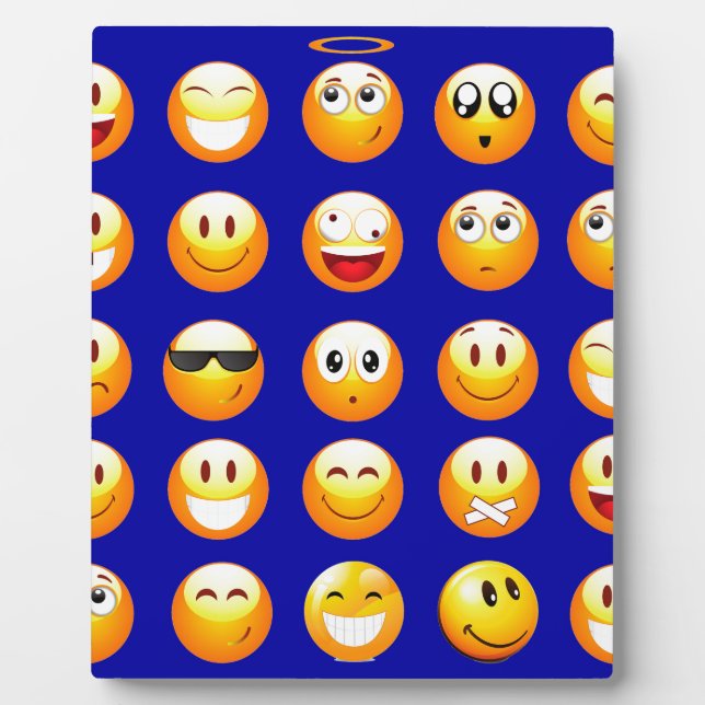 dark blue emojis plaque (Front)