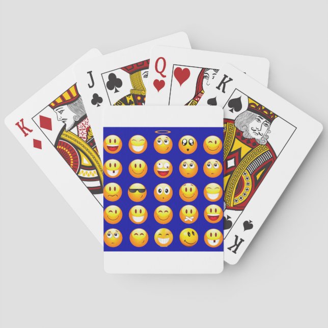 dark blue emojis playing cards (Back)