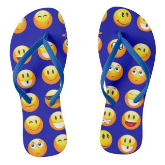 dark blue emojis shoes sandals flip flops