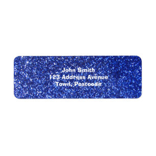 Dark blue faux glitter graphic