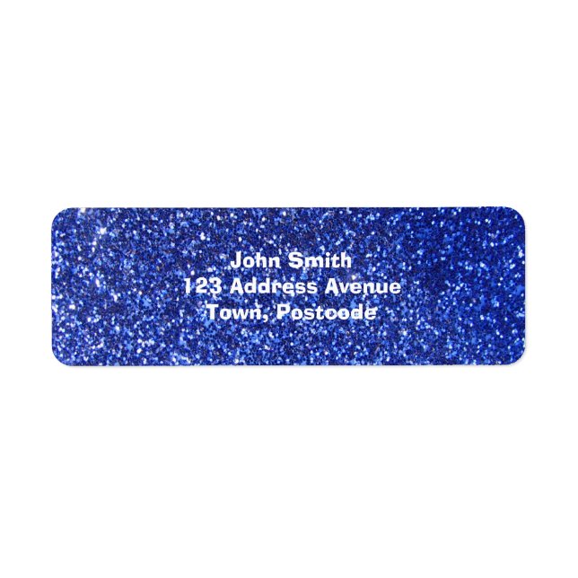 Dark blue faux glitter graphic (Front)