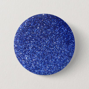 Dark blue faux glitter graphic 2 inch round button