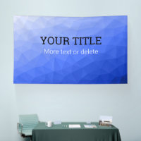 Dark blue geometric mesh Triangle custom text