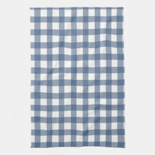 Dark Blue Gingham Kitchen Towel