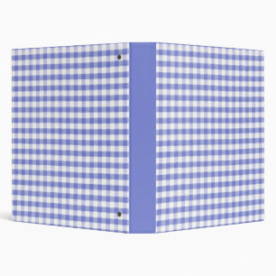 Dark blue gingham pattern binder