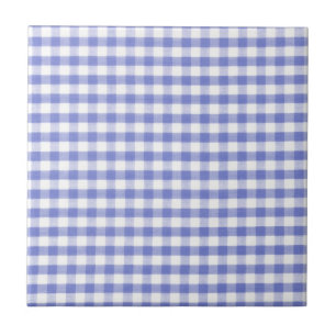 Dark blue gingham pattern tile