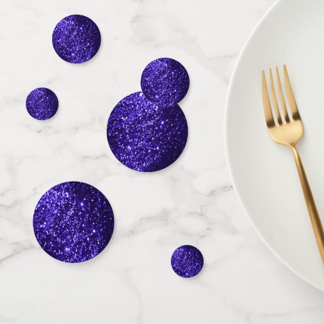 Dark Blue Glitter Confetti (Group)
