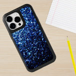 Dark Blue glitter sparkles<br><div class="desc">Trendy OtterBox phone case:
Beautiful glamourous blue shiny glitter sparkles. Photo of blue sparkles not actual glitters!</div>