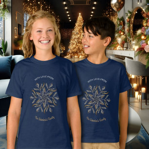 Dark Blue & Gold Midnight Sparkle Stars New Year  T-Shirt