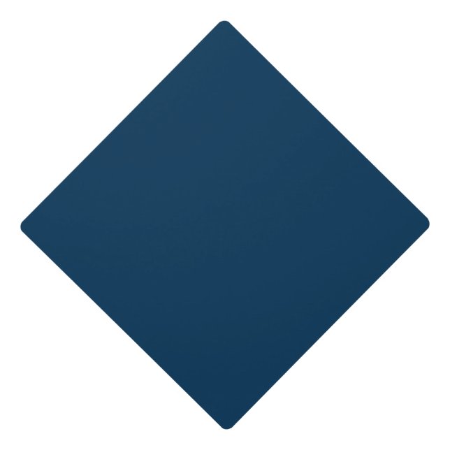 Dark Blue Graduation Cap Topper (Front)