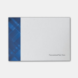 Dark blue hi-tech background post-it notes