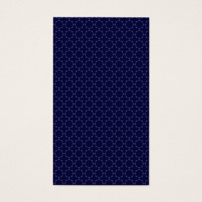 Dark Blue Islamic Geometric Pattern (Front)