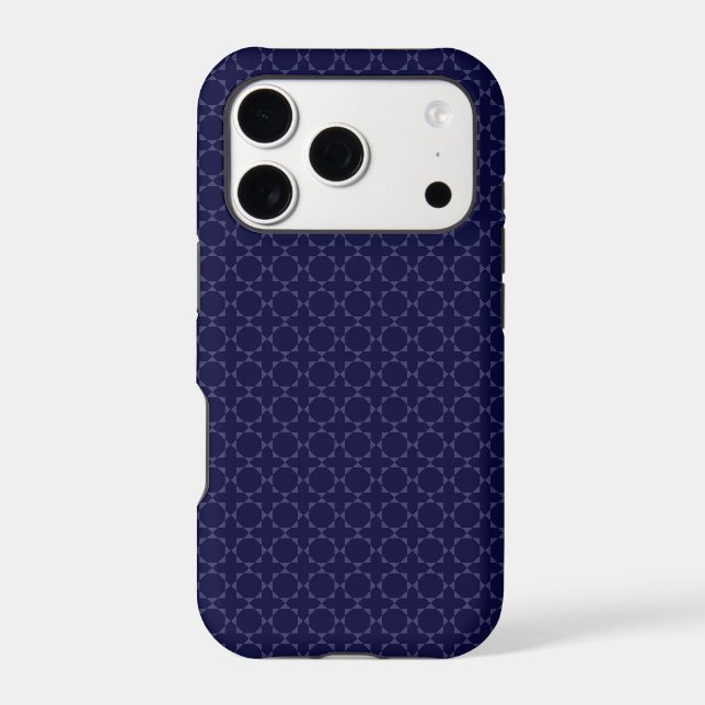 Dark Blue Islamic Geometric Pattern (Back)
