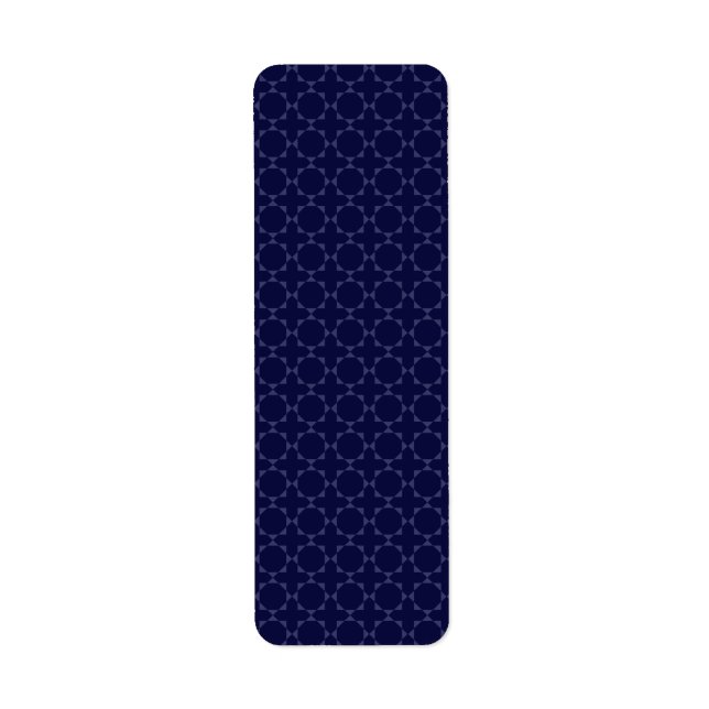 Dark Blue Islamic Geometric Pattern (Front)