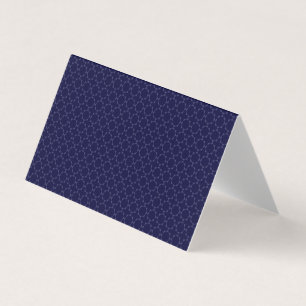 Dark Blue Islamic Geometric Pattern Business Card