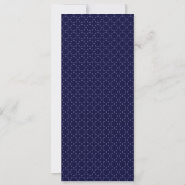 Dark Blue Islamic Geometric Pattern Card (Front)