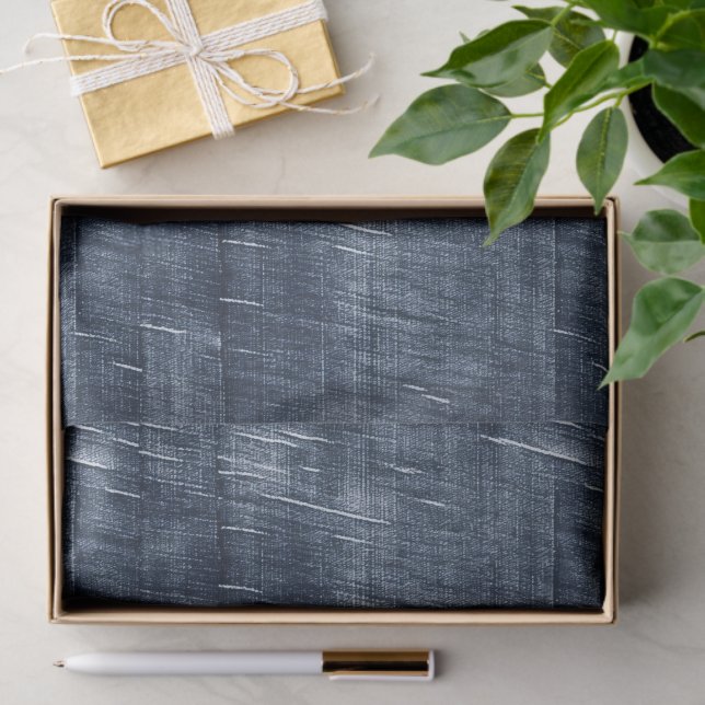 Dark Blue Jean Faux Denim (not actual denim) Tissue Paper (Gift)