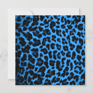 Dark Blue Leopard Print