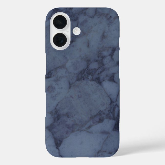 Dark Blue Marble Case-Mate iPhone Case (Back)
