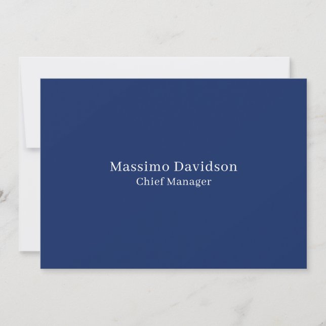 Dark Blue Modern Minimalist Simple Serif Font (Front)