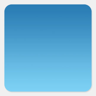Dark Blue Ombre Square Sticker