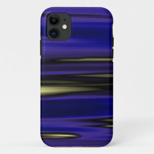 Dark blue painting graphic art iPhone 11 case