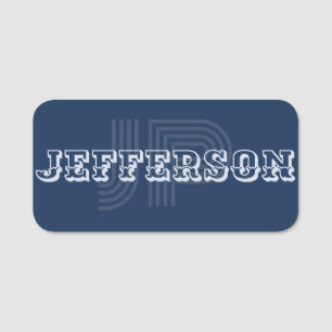 Dark Blue: Perfect For Your Individual Expression Name Tag