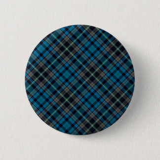 Dark Blue Plaid 2 Inch Round Button