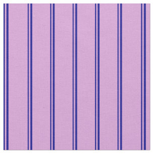 Dark Blue & Plum Stripes Fabric