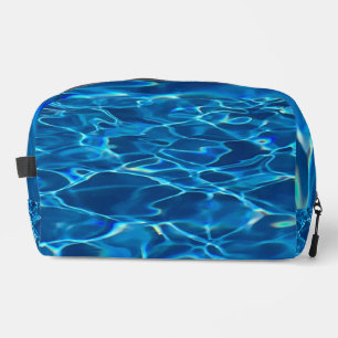 Dark Blue Pool Water Dopp Kit