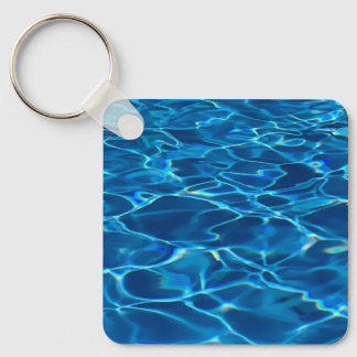 Dark Blue Pool Water Keychain