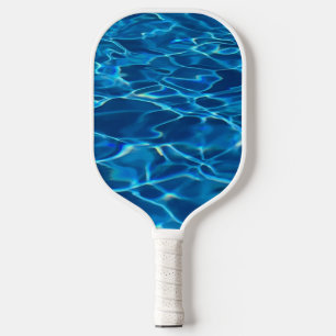 Dark Blue Pool Water  Pickleball Paddle