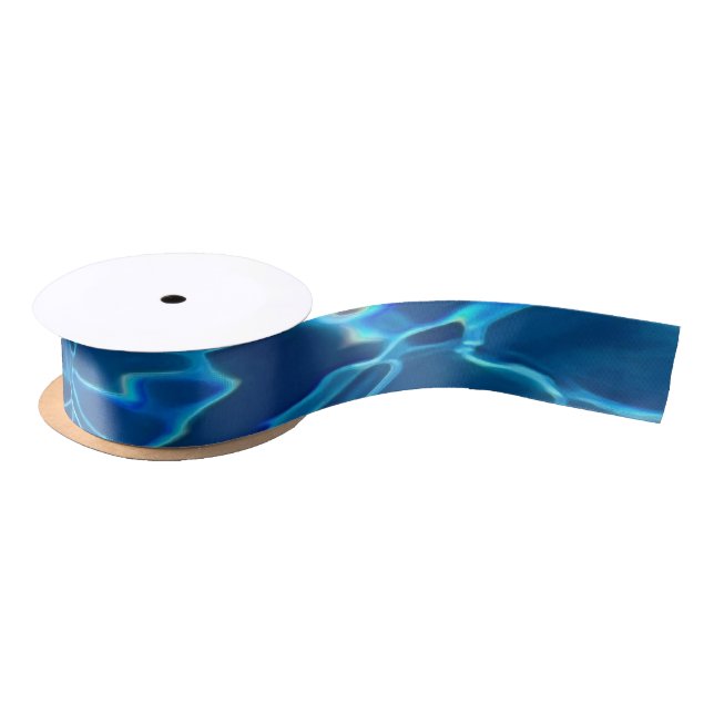 Dark Blue Pool Water  Satin Ribbon (Spool)