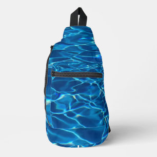 Dark Blue Pool Water  Sling Bag