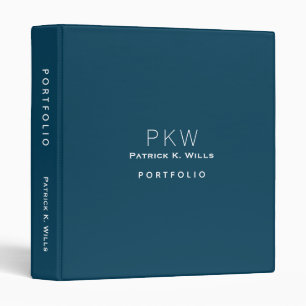 Dark Blue Portfolio Binder