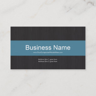 Dark & Blue Professional Business Card