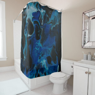 Dark blue psychedelic liquid