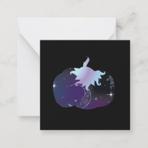 Dark Blue Pumpkin Card