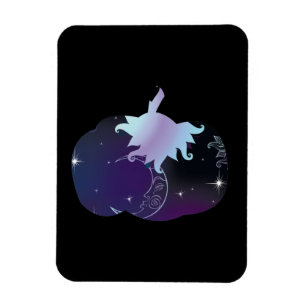 Dark Blue Pumpkin Magnet