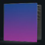 Dark Blue & Purple Ombre Binder<br><div class="desc">Dark Blue & Purple Ombre 3-Ring Binder With Black Interior</div>