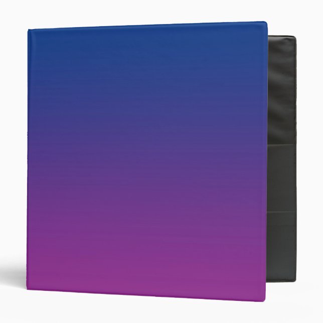 Dark Blue & Purple Ombre Binder (Front/Inside)