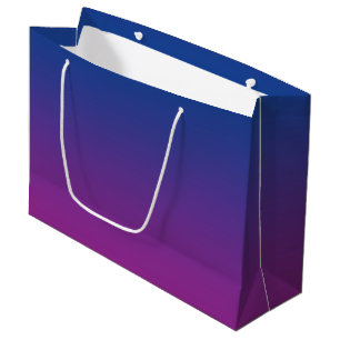 Dark Blue & Purple Ombre Large Gift Bag